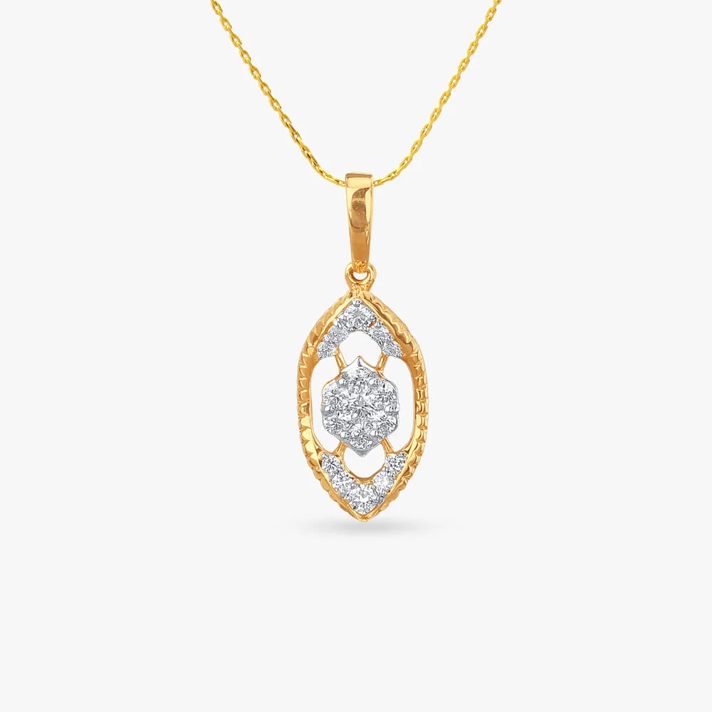 Radiant Nest Diamond Pendant